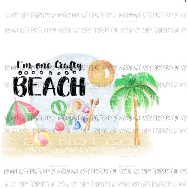 Crafty Beach Sublimation transfers Heat Transfer