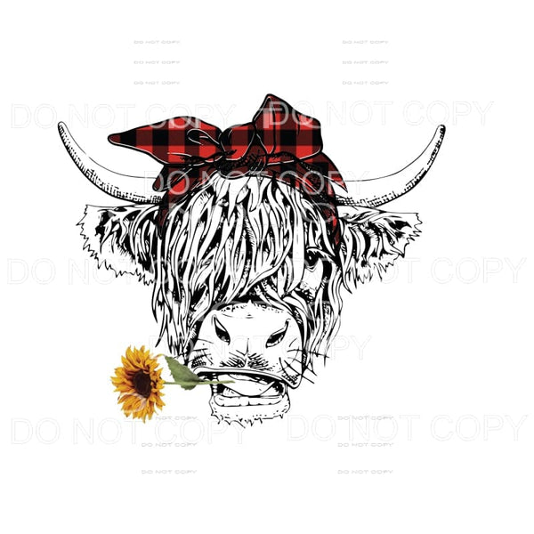 Crazy cow sunflower Sublimation transfers - Heat Transfer