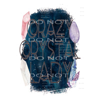 crazy crystal lady #4128 Sublimation transfers - Heat 