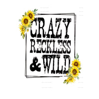 Crazy wild # 2491 Sublimation transfers - Heat Transfer