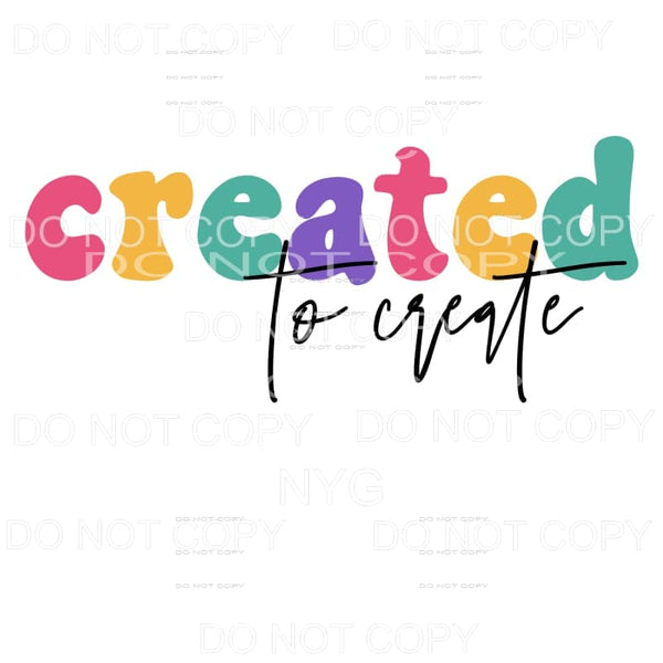 Created To Create Sublimation transfers - Heat Transfer