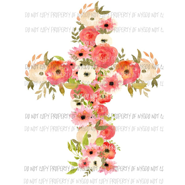 Cross flowers Sublimation transfers Heat Transfer