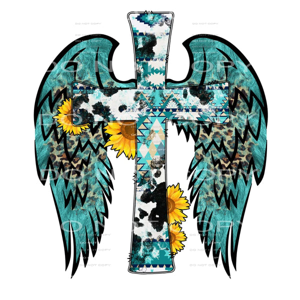 cross wings #6082 Sublimation transfers - Heat Transfer