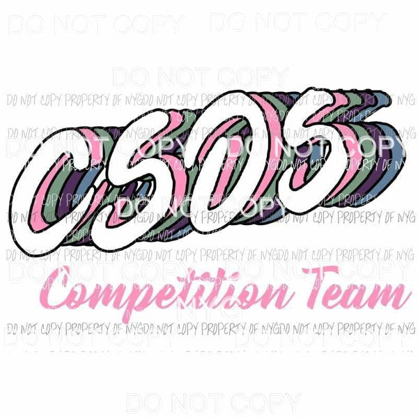 CSOS Competition Team Sublimation transfers Heat Transfer