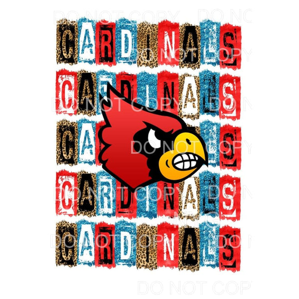 CUSTOM CARDINALS BLOCK LETTERS # 366 Sublimation transfers -