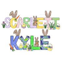 CUSTOM Easter Name put name in note section Sublimation