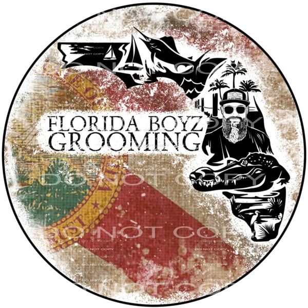 Custom Florida Boyz Grooming Sublimation transfers - Heat 