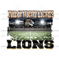 CUSTOM FRIDAY NIGHT LIGHTS - LIONS YOU MUST PURCHASE 10 the first time for CUSTOM Sublimation transfers Heat Transfer