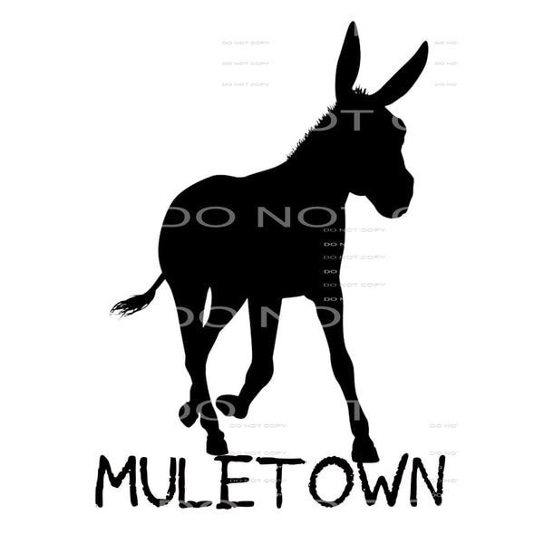 Custom muletown # 6646 Sublimation transfers - Heat Transfer