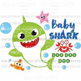 CUSTOM NAME Shark PICK COLOR AND NAME IN NOTES Sublimation transfers Heat Transfer