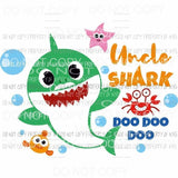 CUSTOM NAME Shark PICK COLOR AND NAME IN NOTES Sublimation transfers Heat Transfer