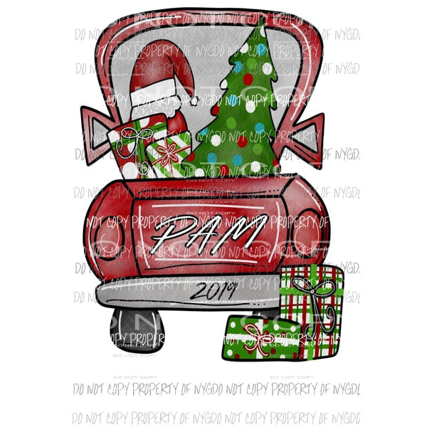 Custom NAME TRUCK design Write Names in the notes section Sublimation transfers Heat Transfer