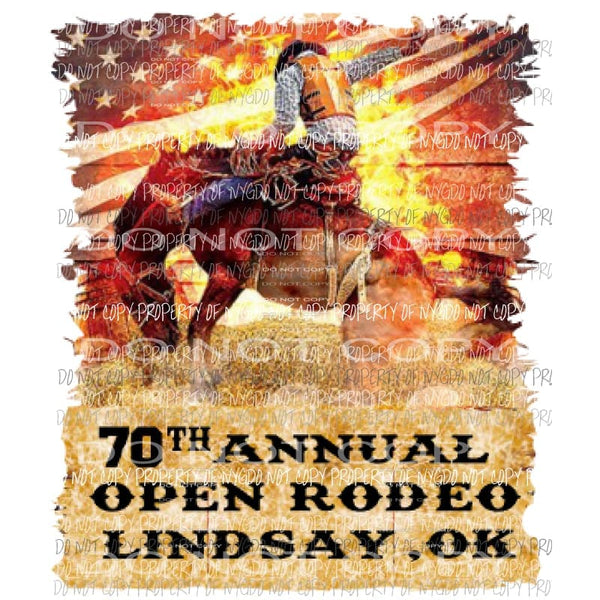 Custom Rodeo Sublimation transfers Heat Transfer