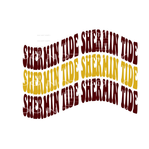 custom Sherman tide wave # 9978 Sublimation transfers - Heat