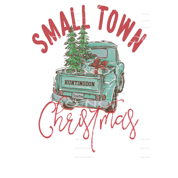 custom small town christmas # 99911 Sublimation transfers -