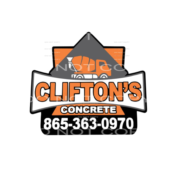 custom Tanna Clifton cement # 1040 Sublimation transfers - 