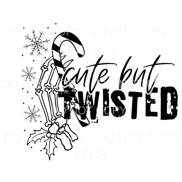 Cute But Twisted Candy Canes Skeleton Bones Holly Snowflakes