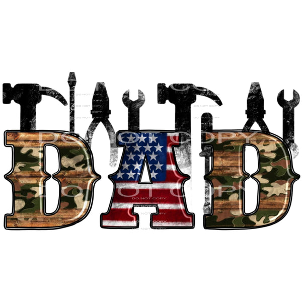 Dad #4420 Sublimation transfers - Heat Transfer Graphic Tee