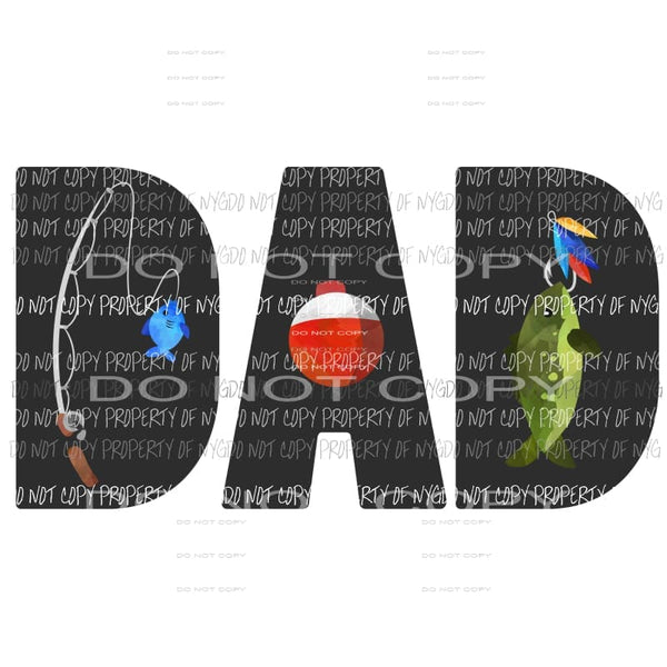 DAD fishing Sublimation transfers Heat Transfer