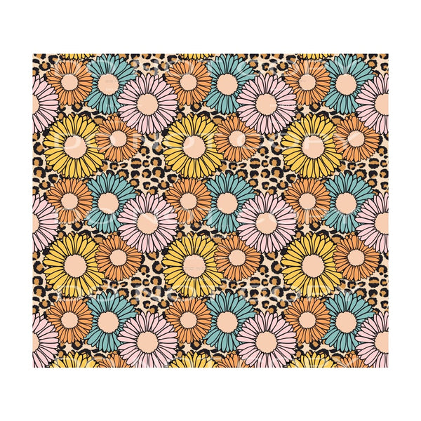 daisies leopard #6465 Sublimation transfers - Heat Transfer