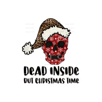dead inside but Christmas time red #7399 Sublimation 
