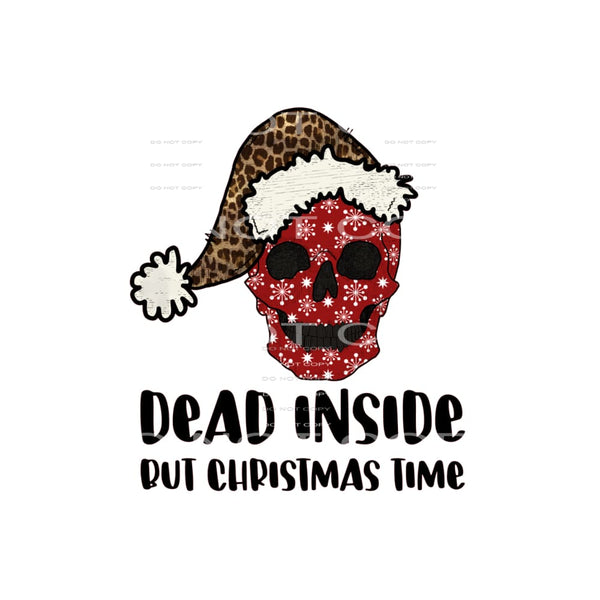 dead inside but Christmas time red #7399 Sublimation 