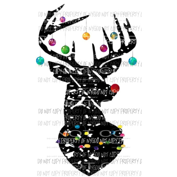 deer grunge Christmas ornaments Sublimation transfers Heat Transfer
