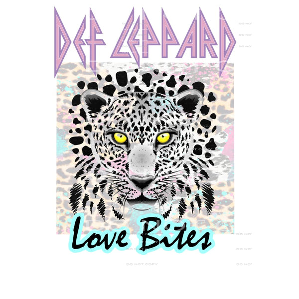 Def Leppard love bites # 55523 Sublimation transfers - Heat 