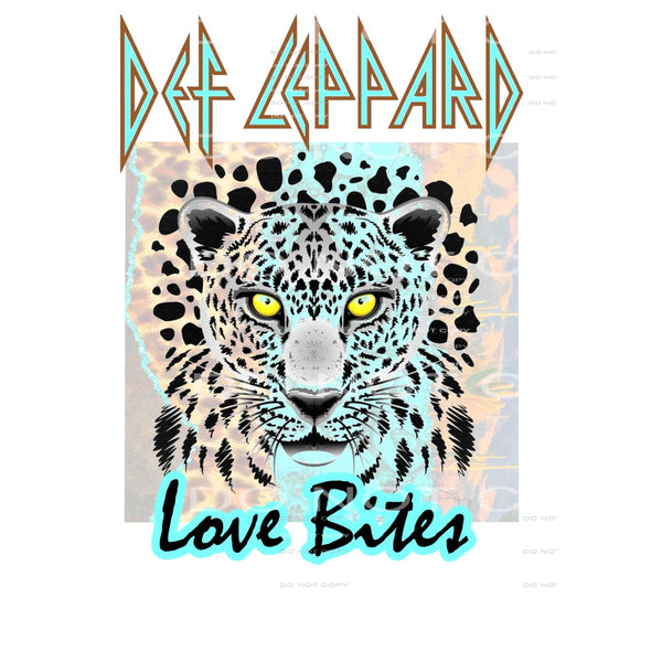 Def Leppard love bites # 55524 Sublimation transfers - Heat 
