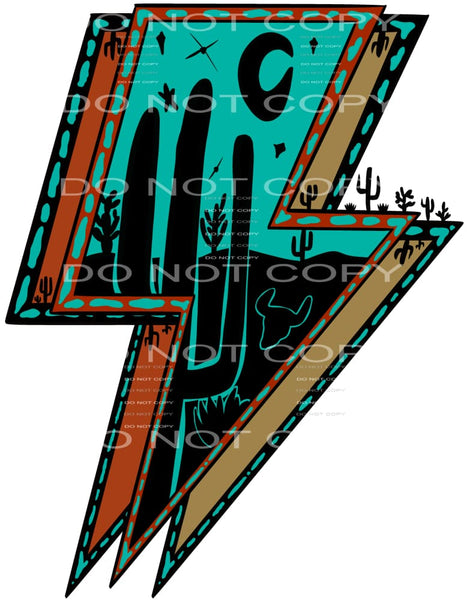Desert turquoise lightning # 7457 Sublimation transfers - 