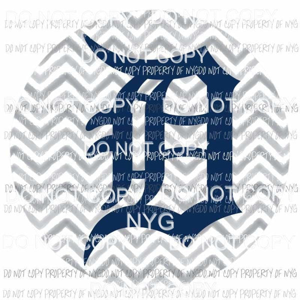 Detroit Tigers chevron circle Sublimation transfers Heat Transfer