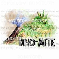 Dino-Mite dinosaurs volcano Sublimation transfers Heat Transfer