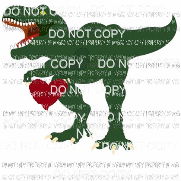 Dinosaur heart #2 Sublimation transfers Heat Transfer