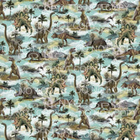 Dinosaur Sheet #5 Sublimation transfers - 13 x 9 inches - 