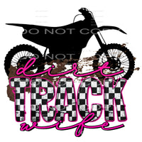 dirt track wife #4863 Sublimation transfers - Heat Transfer