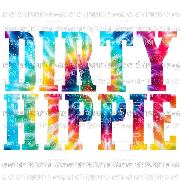 Dirty Hippie tie dye Sublimation transfers Heat Transfer