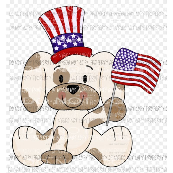 Dog Flag Sublimation transfers usa 4th of july america Heat Transfer