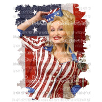 Dolly # 3 Sublimation transfers usa 4th of july america Heat Transfer