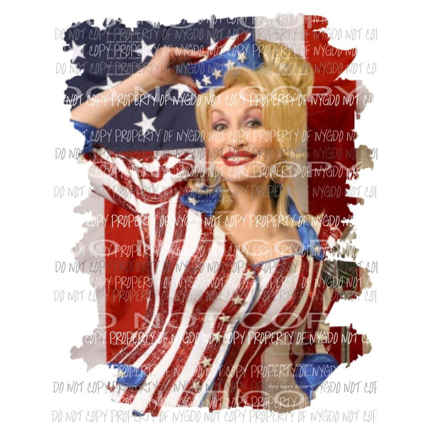 Dolly # 3 Sublimation transfers usa 4th of july america Heat Transfer