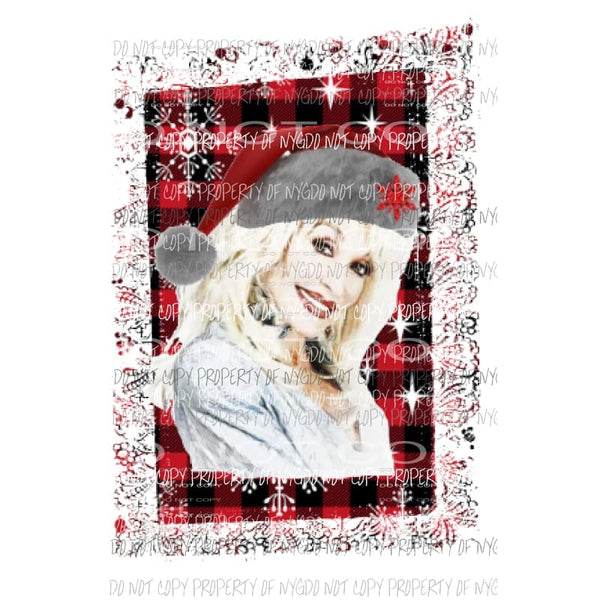 Dolly Christmas santa 1 Sublimation transfers Heat Transfer