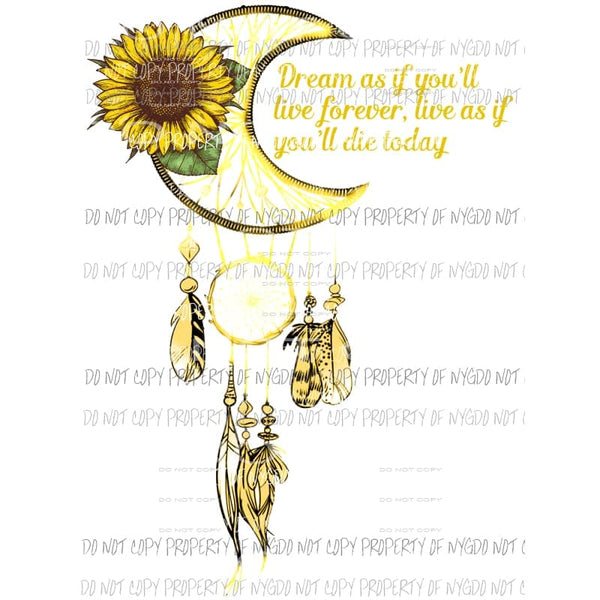 Dream Catcher sunflower 1 Sublimation transfers Heat Transfer