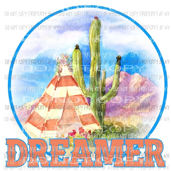 dreamer teepee sublimation transfers Heat Transfer