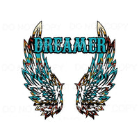 Dreamer Wings Sublimation transfers - Heat Transfer