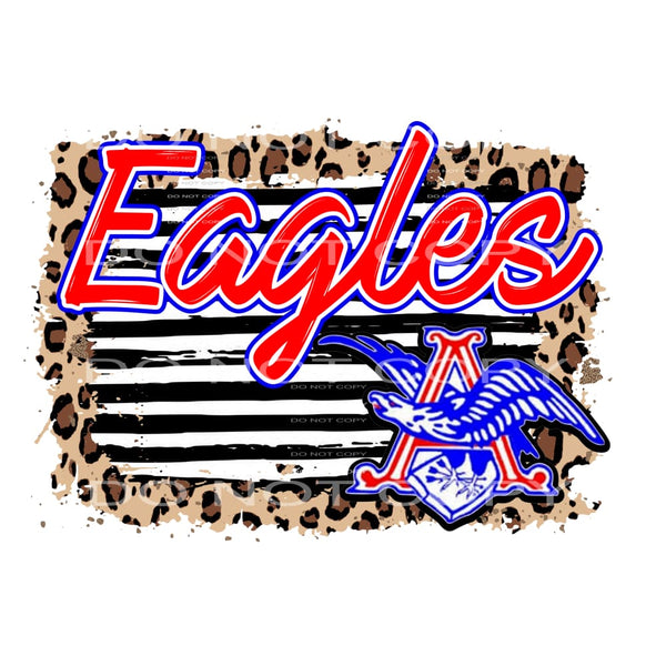 eagles leopard black stripe # 9934 Sublimation transfers - 