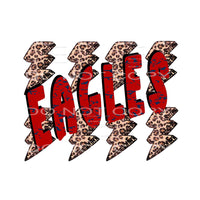 Eagles Red blue Lightning Bolt # 8114 Sublimation transfers