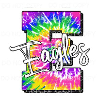 Eagles Tie Dye Sublimation transfers - Heat Transfer