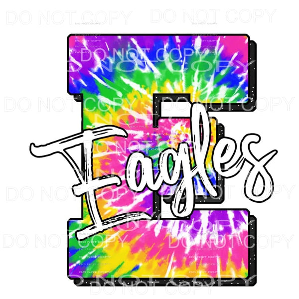 Eagles Tie Dye Sublimation transfers - Heat Transfer