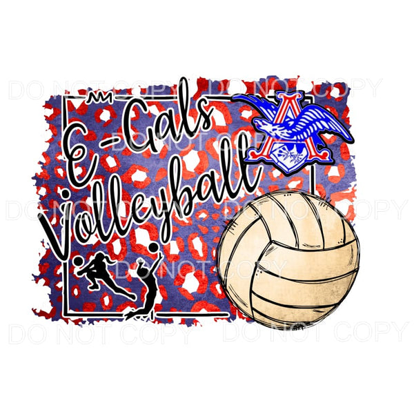 eagles volleyball Apollo # 368 Sublimation transfers - Heat 