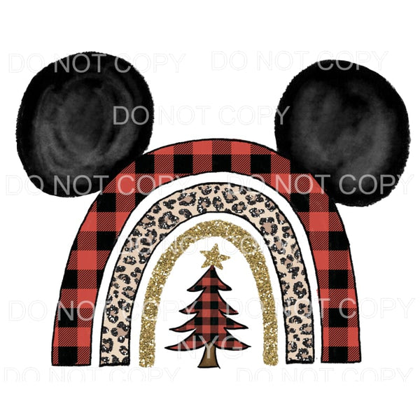 Ears Rainbow Christmas # 2507 Sublimation transfers - Heat 