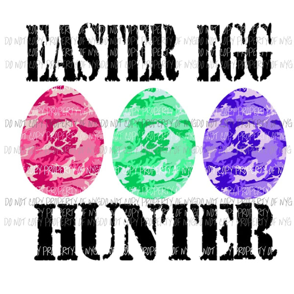 Easter egg hunter 2 Sublimation transfers Heat Transfer